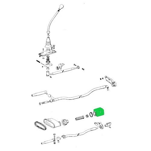 Master cylinder stopper for Porsche 356, 911, 912 and 914 - RS11678