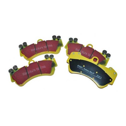  Pastilhas de travão dianteiras EBC Yellowstuff para Porsche Cayenne 955 (2003-2006) - pinças pretas - discos de 330 mm - RS11845 