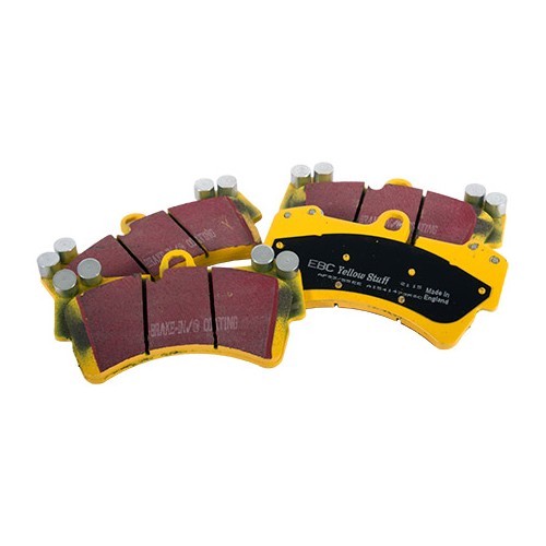 EBC Yellowstuff front brake pads for Porsche Cayenne 955 (2003-2006) - red or silver callipers - 18 inches disc