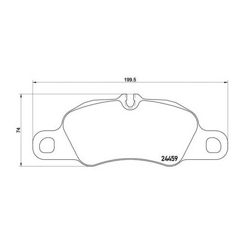 Plaquettes de frein avant PAGID pour Porsche 981 Boxster (2012-2015) - RS11871