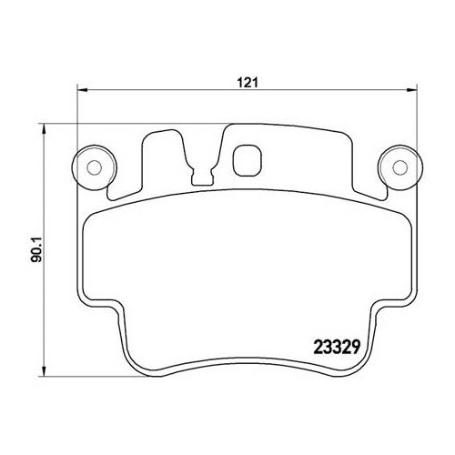  Pastilhas de travão dianteiras ATE para Porsche 986 Boxster S - RS11872-1 