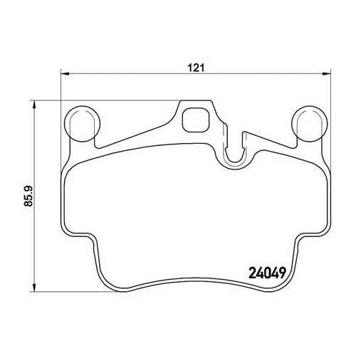 Plaquettes de frein avant ATE pour Porsche Boxster type 987 (2005-2012) - RS11873