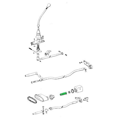 Soufflet de tringlerie de boîte pour Porsche 914-4 et 914-6 (1970-1972) - RS11919