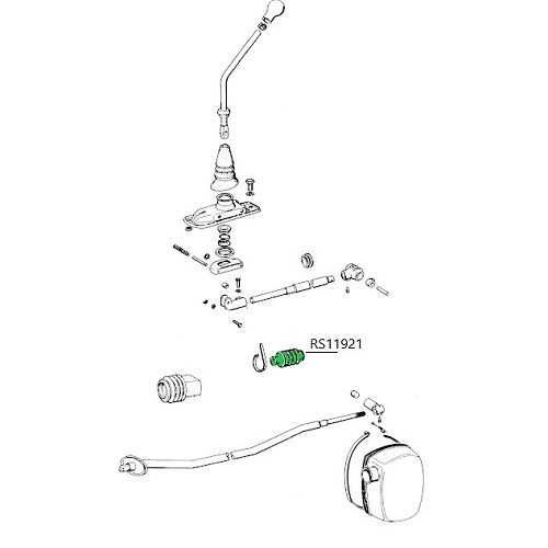 Manicotto dell'albero del cambio per Porsche 914-4 (1973-1976) - RS11921