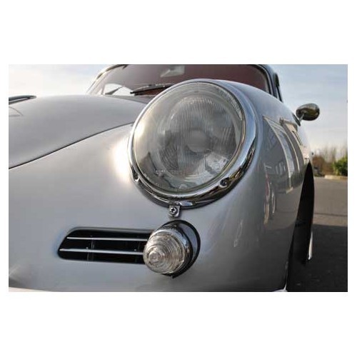 Rejilla de bocina superior cromada para Porsche 356 B y C (1960-1965) - lado izquierdo - RS12208