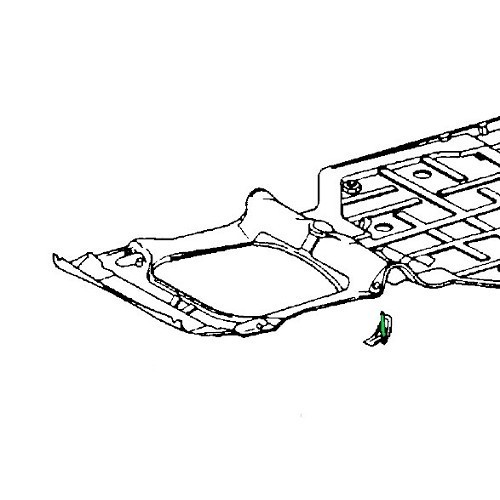 Asse di supporto DANSK per painale per Porsche 911 e 912 (1965-1989) - RS12218