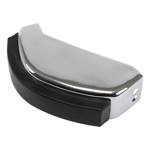  Chrome rear bumper buffer for Porsche 911 and 912 (1965-1973) - with rubber - RS12371 