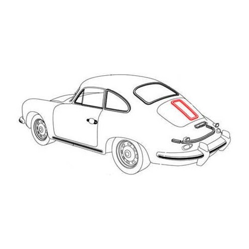 Luchtinlaatrooster pakking voor Porsche 356 1.1 tot 2.0 - RS12529