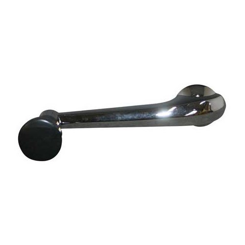  Chrome-plated window lift handle for Porsche 356 (1956-1965) - Black button - RS12715 