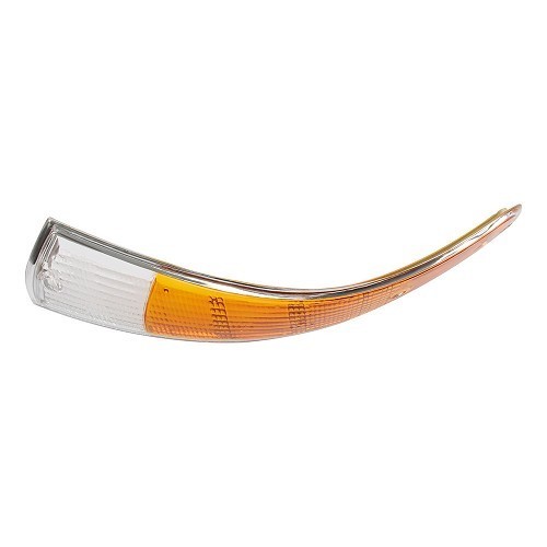 Front indicator lens with chrome outline for Porsche 911 and 912 (1969-1972) - left side - RS13150