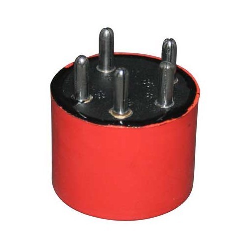  Red round petrol pump relay for Porsche 911 (1974-1989) - RS13228 