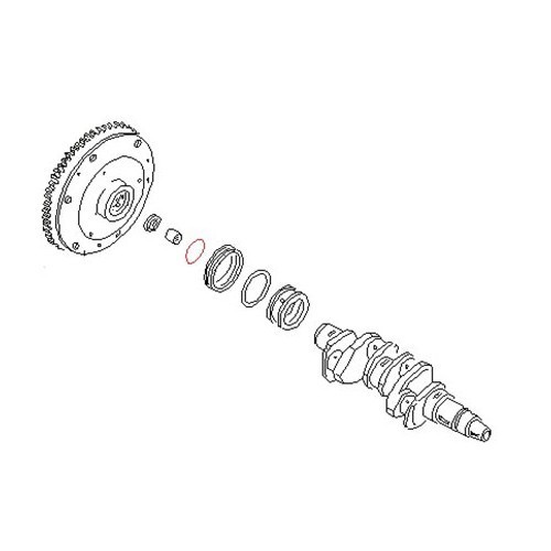  Junta tórica de volante motor para Porsche 914-4 - RS13365 