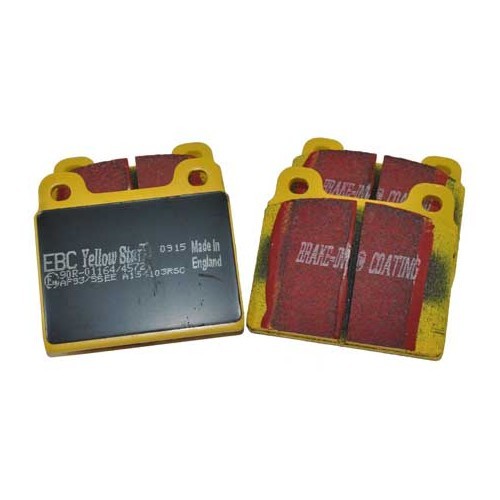  Jeu de plaquettes de frein avant EBC jaunes pour Porsche 911 - RS13472 