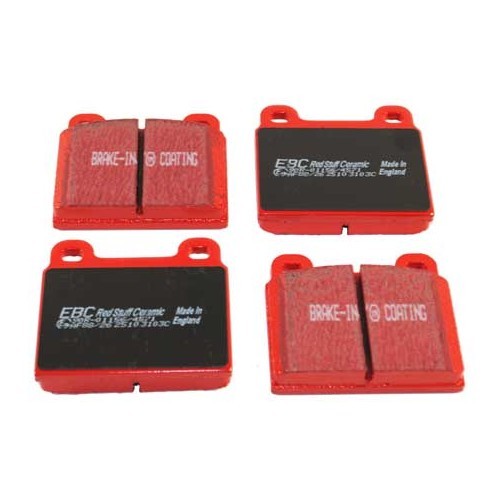  Set of red EBC front brake pads for Porsche 911 - RS13473 