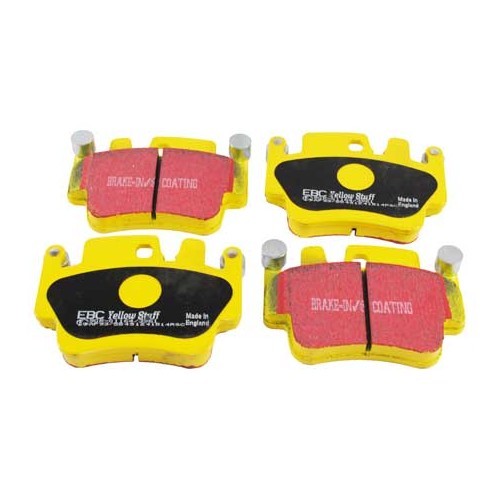  Plaquettes de frein avant EBC jaunes pour Porsche 996 C2 et C4 - RS13477 