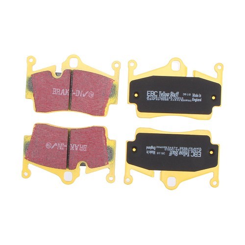 Pastillas de freno traseras EBC amarillas para Porsche 987 Cayman - RS13478