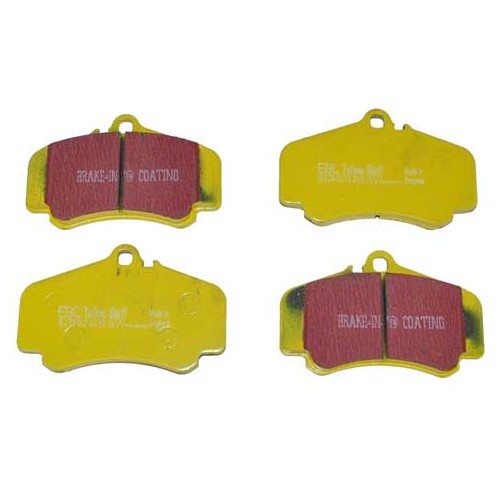  Plaquettes de frein avant EBC jaunes pour Porsche 996 4S et Turbo - RS13479 