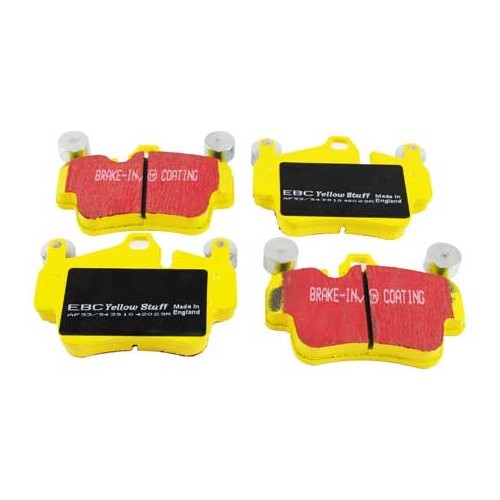  Pastilhas de travão dianteiras EBC amarelo para Porsche 997-1 C2 e C4 - RS13480 