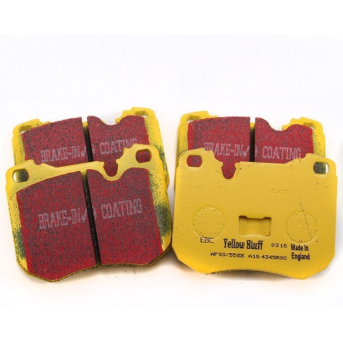 Yellow EBC front brake pads for Porsche 928 (1978-1980)