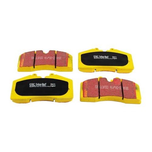 Yellow EBC rear brake pads for Porsche 993 (1995-1998)