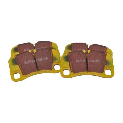     
                
                
    Yellow EBC rear brake pads for Porsche 997 GT3 and Turbo - RS13497
