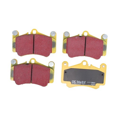 Yellow EBC front brake pads for Porsche 997-1/2 C2S, C4S and GTS - RS13503