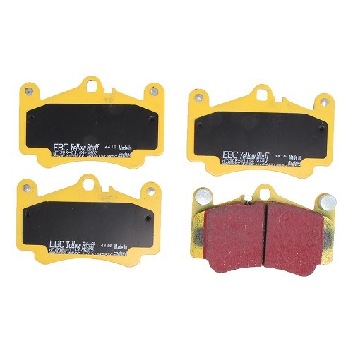 Plaquettes de frein avant EBC jaunes pour Porsche 997-1/2 C2S, C4S et GTS - RS13503