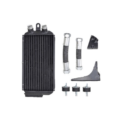  Radiador de óleo frontal direito com kit de montagem para Porsche 911 (1974-1989) - RS13534 