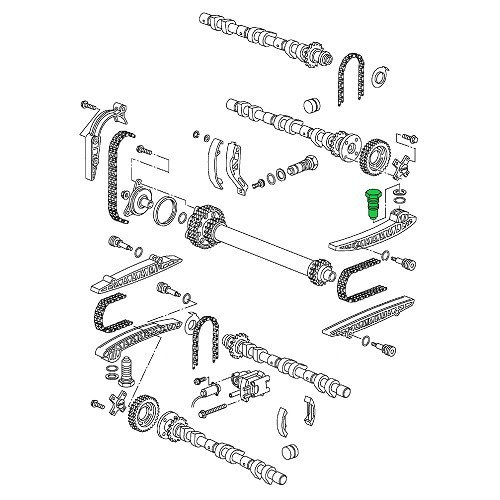 Distributiekettingspanner voor Porsche 997 fase 1 (2005-2008) - RS13542