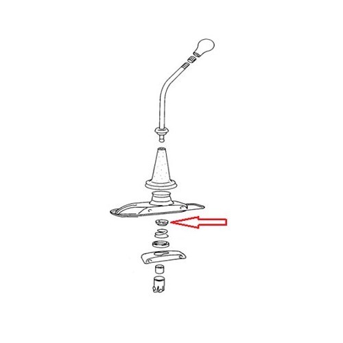 Arandela superior de la palanca de cambios para Porsche 911 y 912 (1965-1975) - RS13669