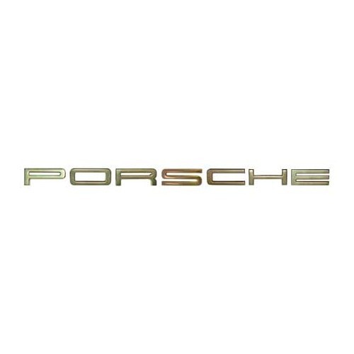 Letras "PORSCHE" dorada en capó del motor para Porsche 911 y 914