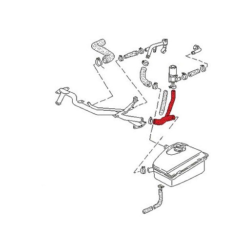  Mangueira de bomba adicional para Porsche 944 Turbo (1986-1987) - RS14313-1 