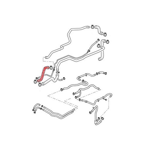 Manicotto principale del tubo dell'acqua per Porsche 996 3.6 Carrera 2 (2002-2005) - RS14430