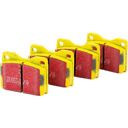 Plaquettes de frein avant EBC jaunes pour Porsche 924 (1976-1985)