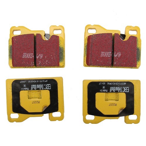 Yellow EBC rear brake pads for Porsche 924 (1979-1988) - RS14885