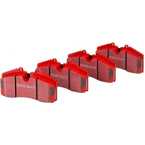 Pastillas de freno delanteras EBC rojas para Porsche 928 (1986-1991)