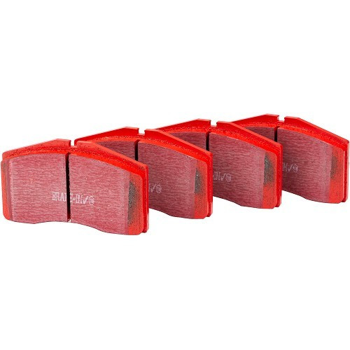  Pastillas de freno delanteras EBC rojas para Porsche 928 GTS (1992-1995) - RS14893 