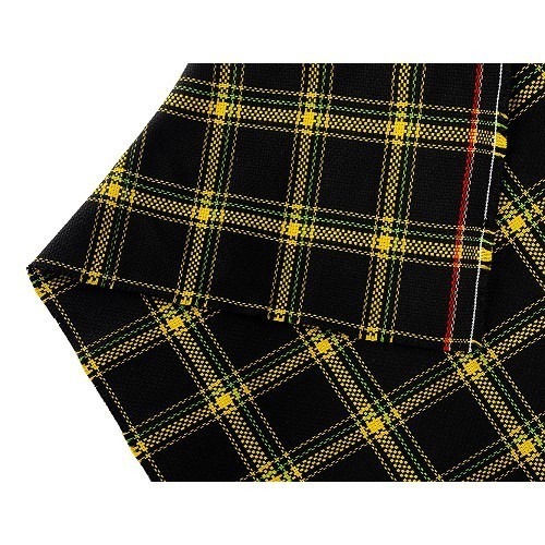 Tecido amarelo tartan para assentos Porsche 924 - RS25725