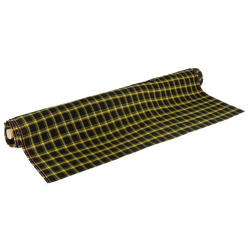 Tissu de siège motif écossais jaune pour Porsche 924 - RS25725