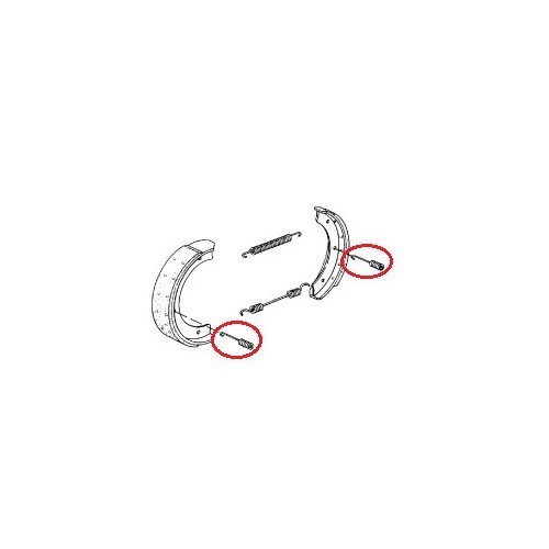 Hand brake jaw spring for Porsche 924, 928, 944, 964 and 993 - RS27408
