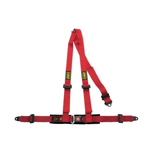  Cintura di sicurezza OMP Road 3 rosso - RS31004 