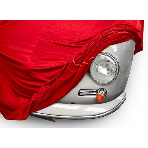 Telo per interni Coverlux parzialmente su misura per Porsche 356 - rosso - RS38002