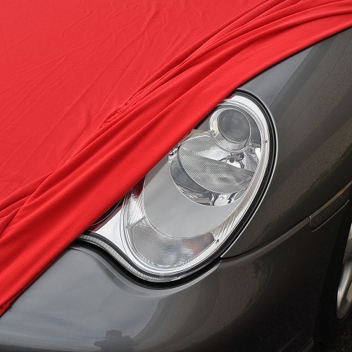 Beschermhoes op maat in rood voor Porsche 996 (1998-2005) - RS38040