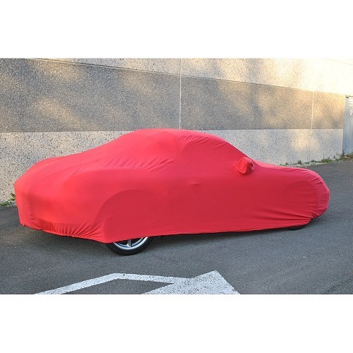 Housse Coverlux en Jersey sur-mesure pour Porsche 986 Boxster (1997-2004) - Rouge - RS38043