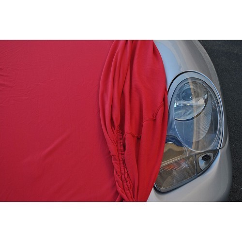 Coverlux tailor-made Jersey Cover for Porsche 986 Boxster (1997-2004) - Red - RS38043