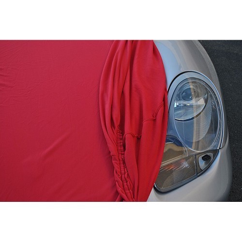 Housse Coverlux en Jersey sur-mesure pour Porsche 986 Boxster (1997-2004) - Rouge - RS38043