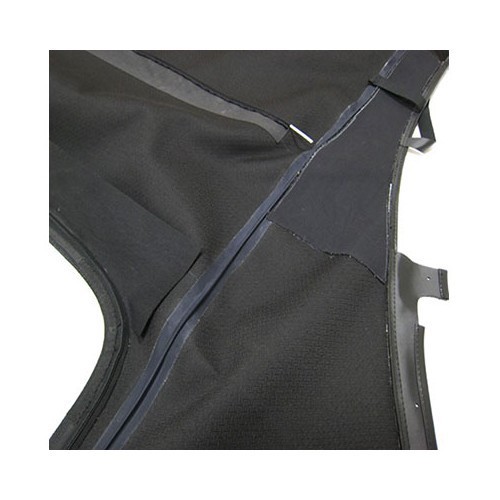 Complete black alpaca convertible top - Porsche 996 phase 1 - flexible windscreen - - RS50168