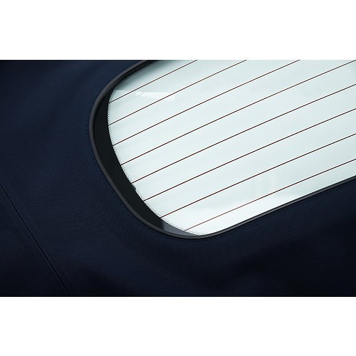 Komplettes Verdeck blau Alpaka - Porsche 986 Boxster (1997-2002) - Lünette Glas - RS50172