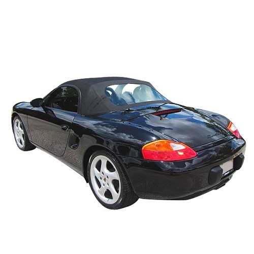 Capota completa negra de alpaca - Porsche 986 Boxster (1997-2002) - luna flexible - RS50178