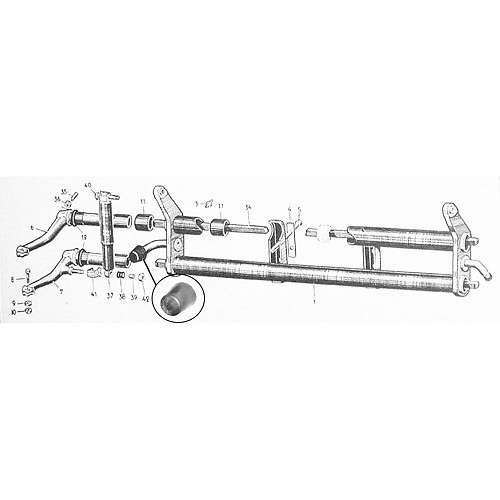 Voorlagers voor Porsche 356 pre A (1950-1955) - set van 2 - RS51203